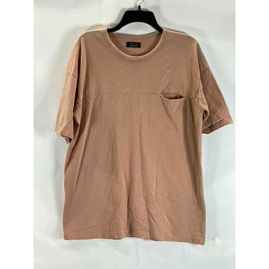 ZARA Men's Terracotta Crewneck Short Sleeve T-Shirt SZ M