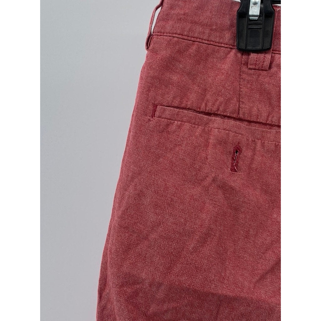 J.CREW Men's Red Gramercy Regular-Fit Cotton Chino Shorts SZ 31