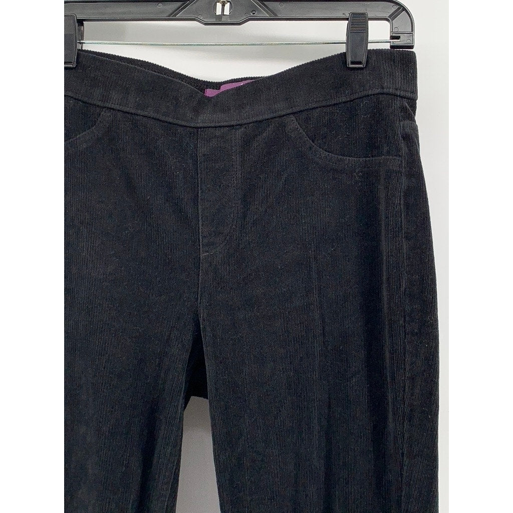 GLORIA VANDERBILT Women's Black Corduroy Pants SZ M
