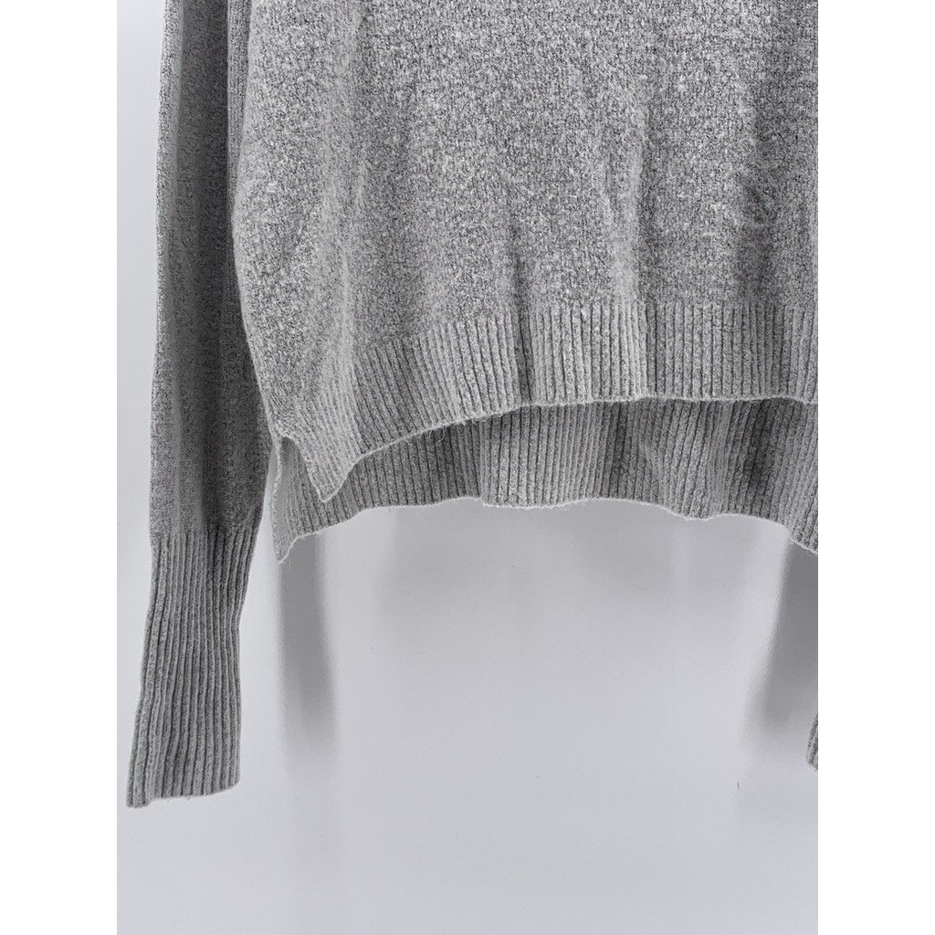MELROSE AND MARKET Women's Gray Crewneck Long Sleeve Sweater SZ M
