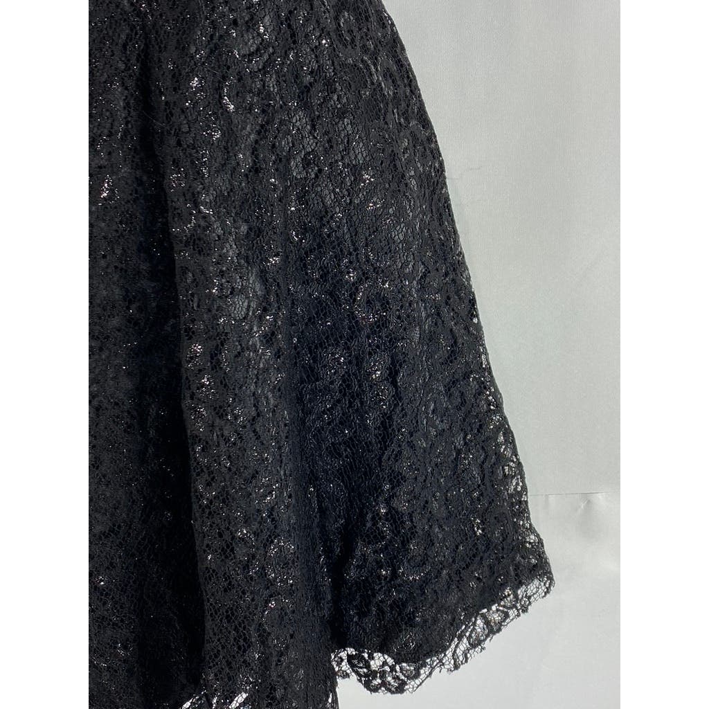 PARKER Women's Black Lace Strapless Fit & Flare Mini Dress SZ XS