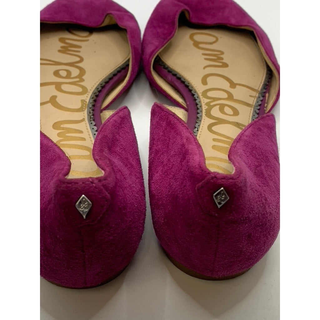 SAM EDELMAN Women's Berry Suede Pointed Toe Rodney D'Orsay Flats SZ 8