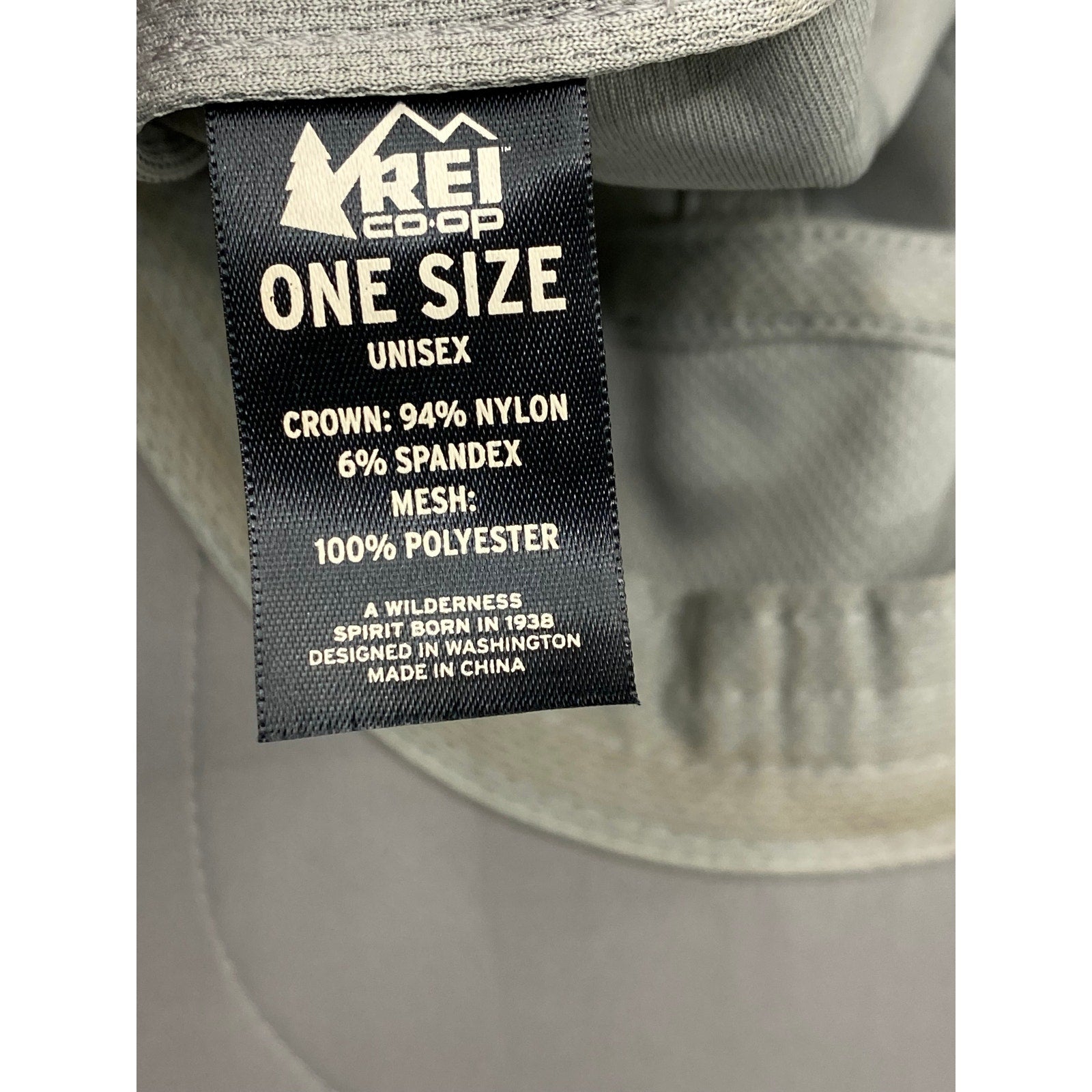 REI Unisex Adult Gray Co-Op Casual Active Hat SZ OS