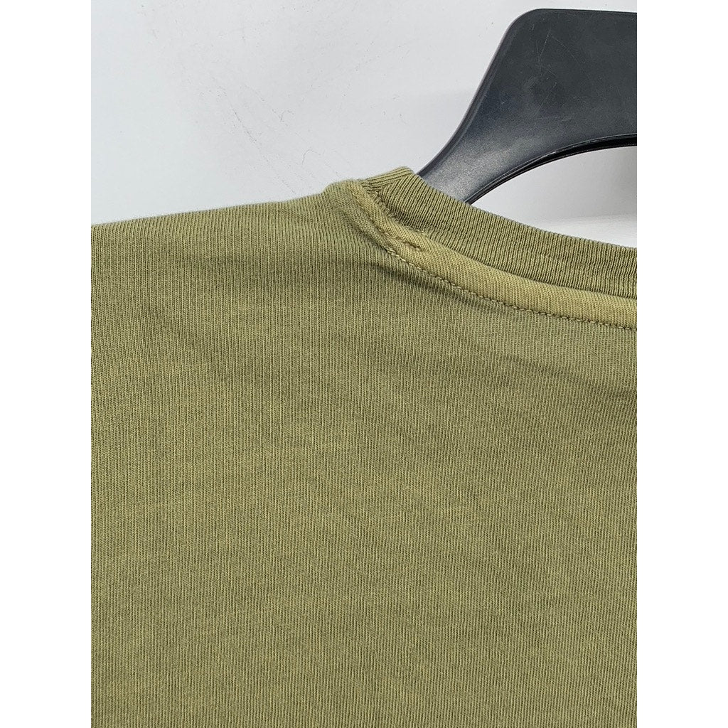 OLD NAVY Women's Olive Green Crewneck Casual Short Sleeve Top SZ S