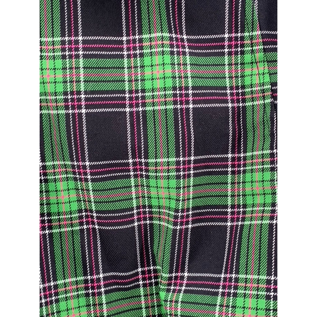 ROXY Women's Green Plaid Limited Edition Zip-Up Hooded Jacket SZ S