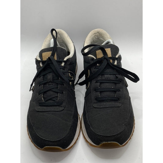 NEW BALANCE Men's Black 501 Canvas Gum Casual Lace-Up Sneakers SZ 10.5