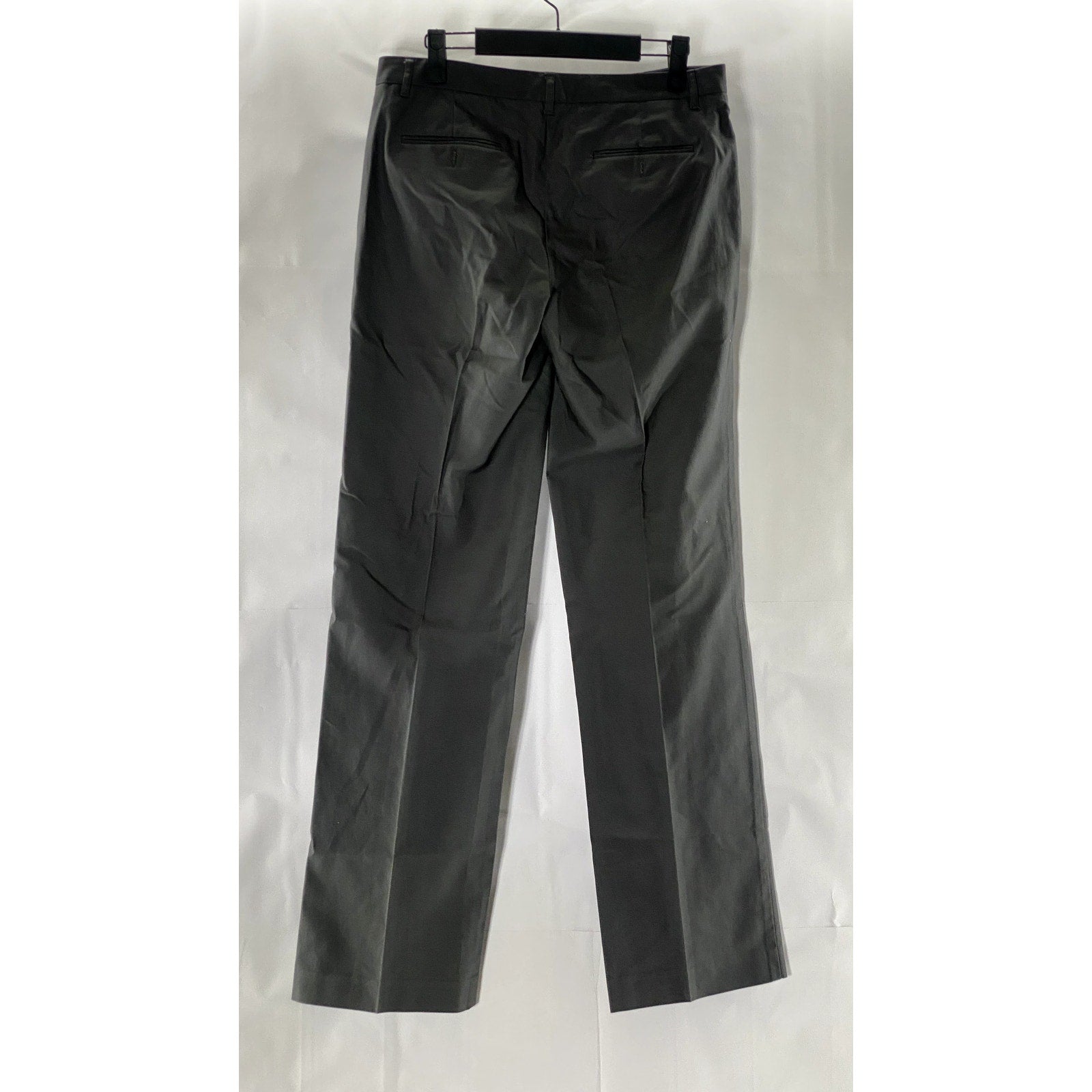 CALVIN KLEIN Women's Gray Straight-Leg Flat Front Dress Pants SZ 6