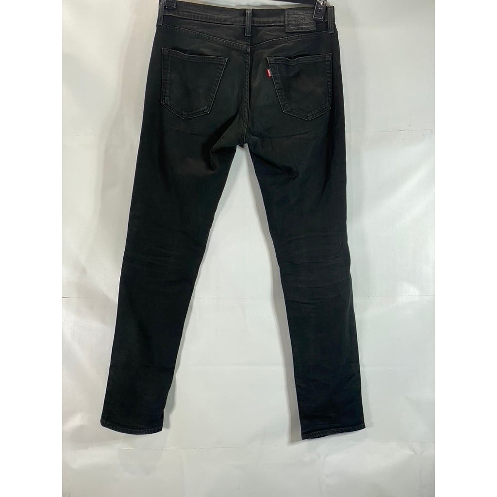 LEVI'S Men's Solid Black 511 Slim-Fit Five-Pocket Jean SZ 34X34