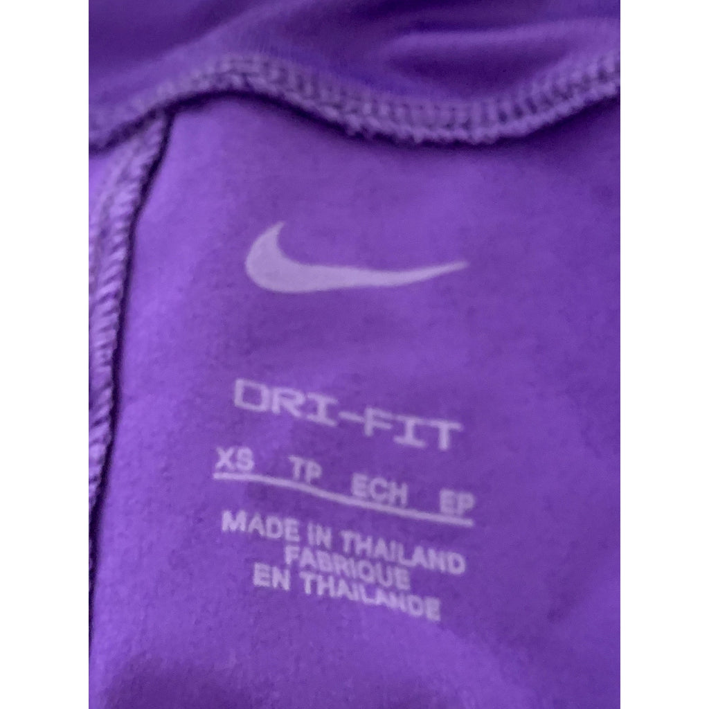 NIKE Women's Purple/White Dri-Fit Elasticized Waist Woven Venom Short SZ XS