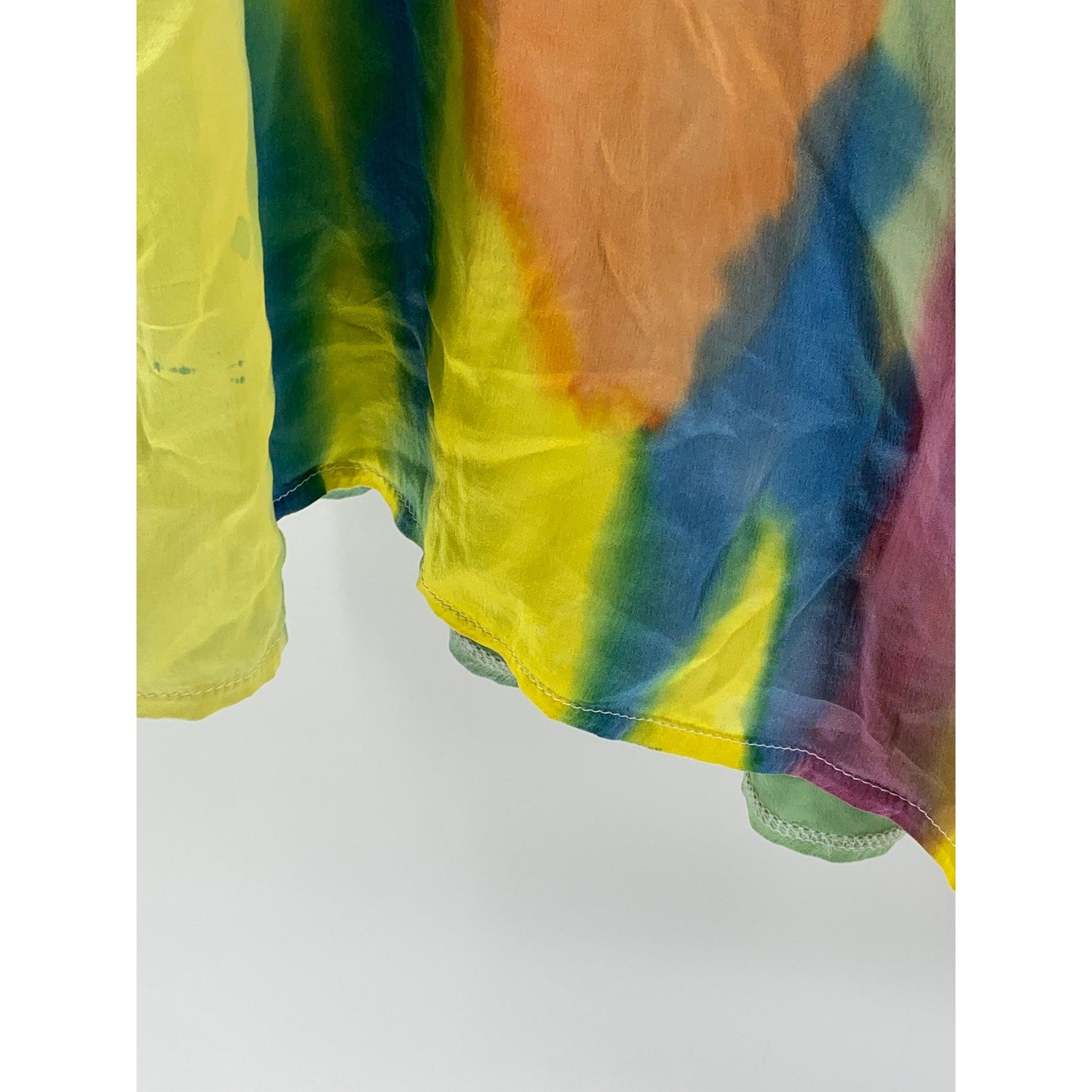 UNBRANDED Women's Plus Multicolor Pleated Lightweight A-Line Midi Skirt SZ 1X