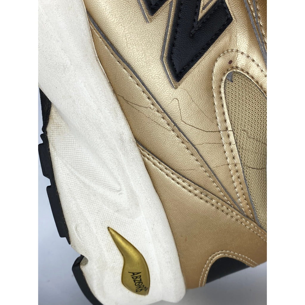 NEW BALANCE Men's Gold-Black 498 Round-Toe Lace-Up Running Sneaker SZ 11.5