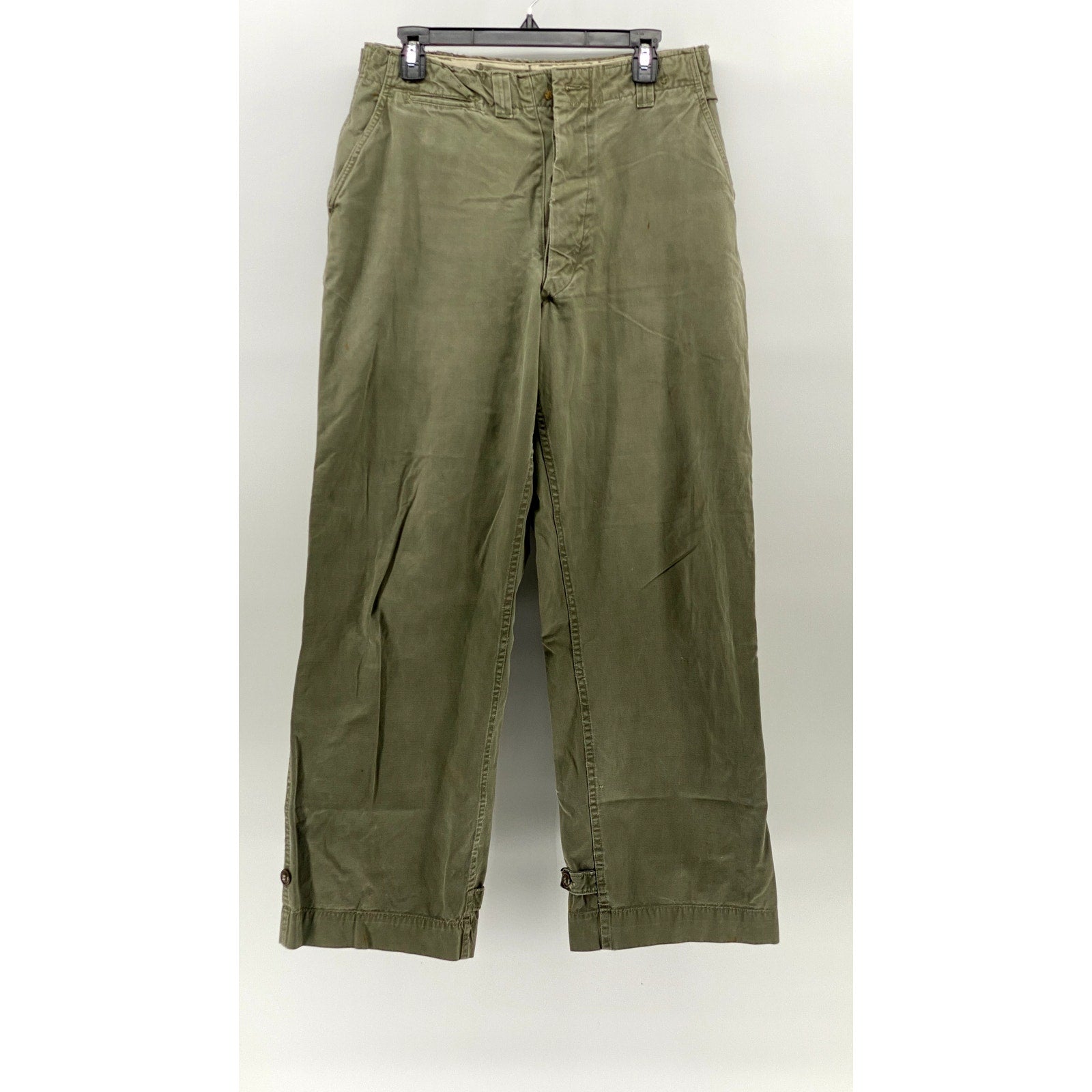 UNBRANDED Men's Green Straight-Leg Regular-Fit Utility Work Pants SZ 32X32