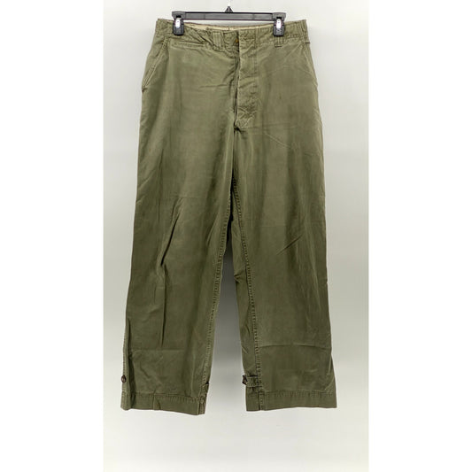 UNBRANDED Men's Green Straight-Leg Regular-Fit Utility Work Pants SZ 32X32