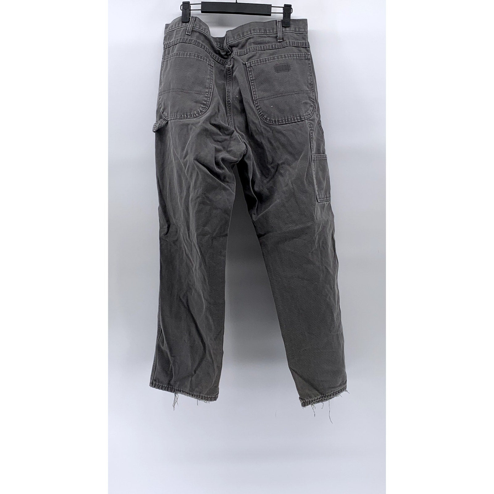 DICKIES Men's Dark Gray Textured Straight-Leg Carpenter Jeans SZ 36X30
