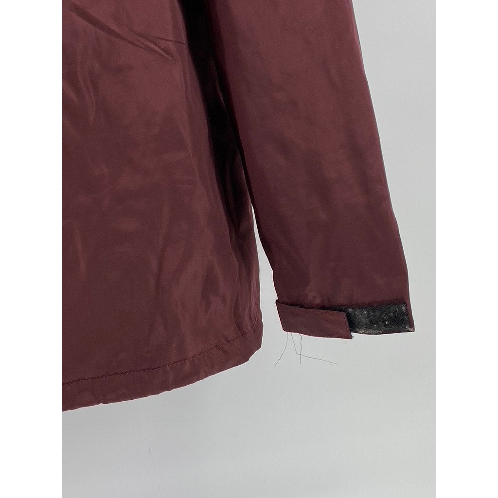 OAHU GEAR COMPANY Men's Burgundy Half Zip Long Sleeve Pullover Jacket SZ S