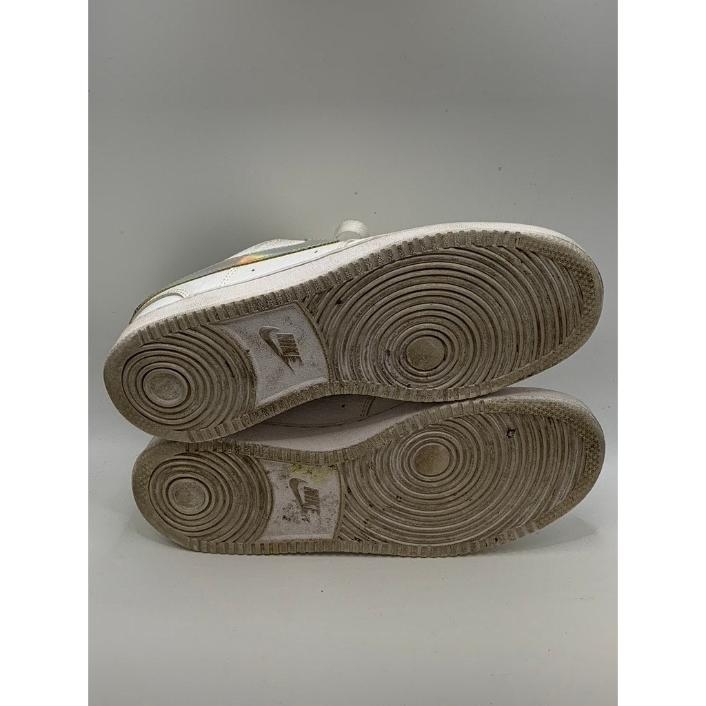 NIKE Women's White-Multi Court Vision Low-Top Sneakers SZ 7