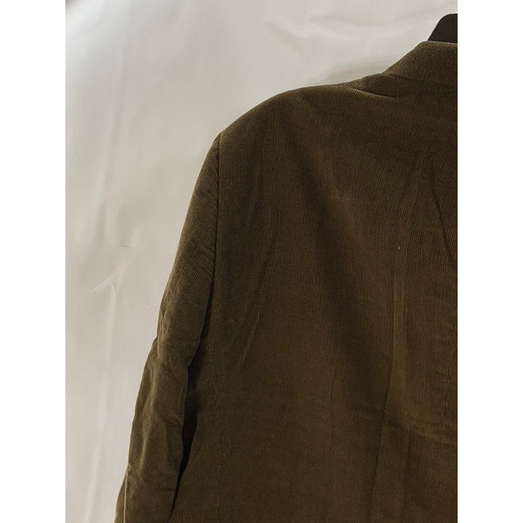 ARCHITECT Men's Dark Brown Corduroy Two-Button Notch Lape Blazer SZ 40R