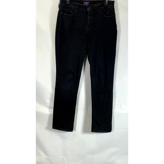 NYDJ Women's Petite Black Solid Straight-Leg Denim Leggings SZ 6P