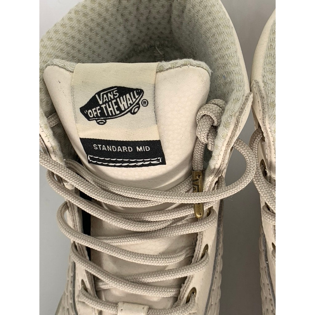 VANS Unisex Cream MTE Standard Mid Waterproof Snow Boots SZ 8.5/10