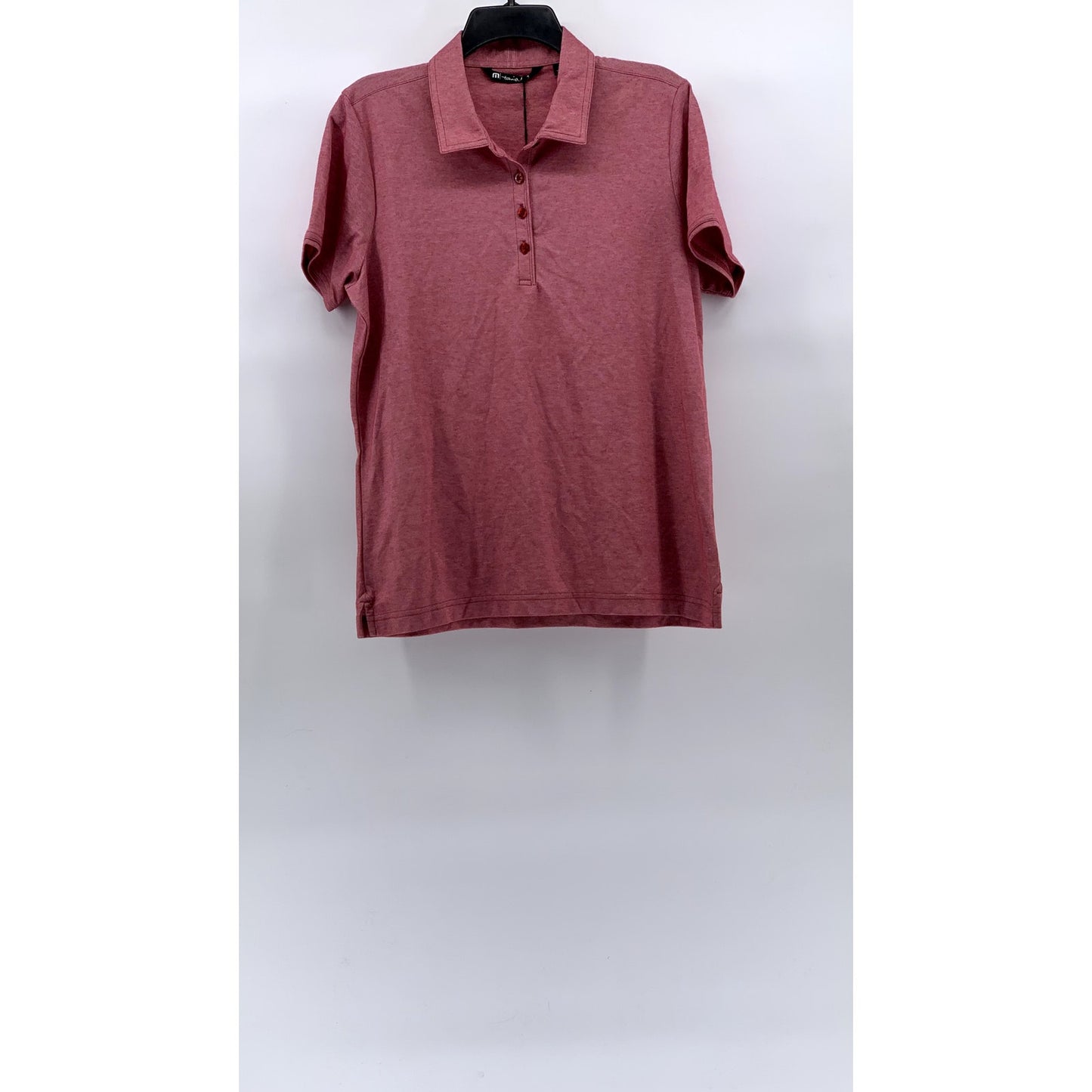 TRAVIS MATHEW Men’s Heather Cardinal She Classy Short Sleeve Polo SZ L