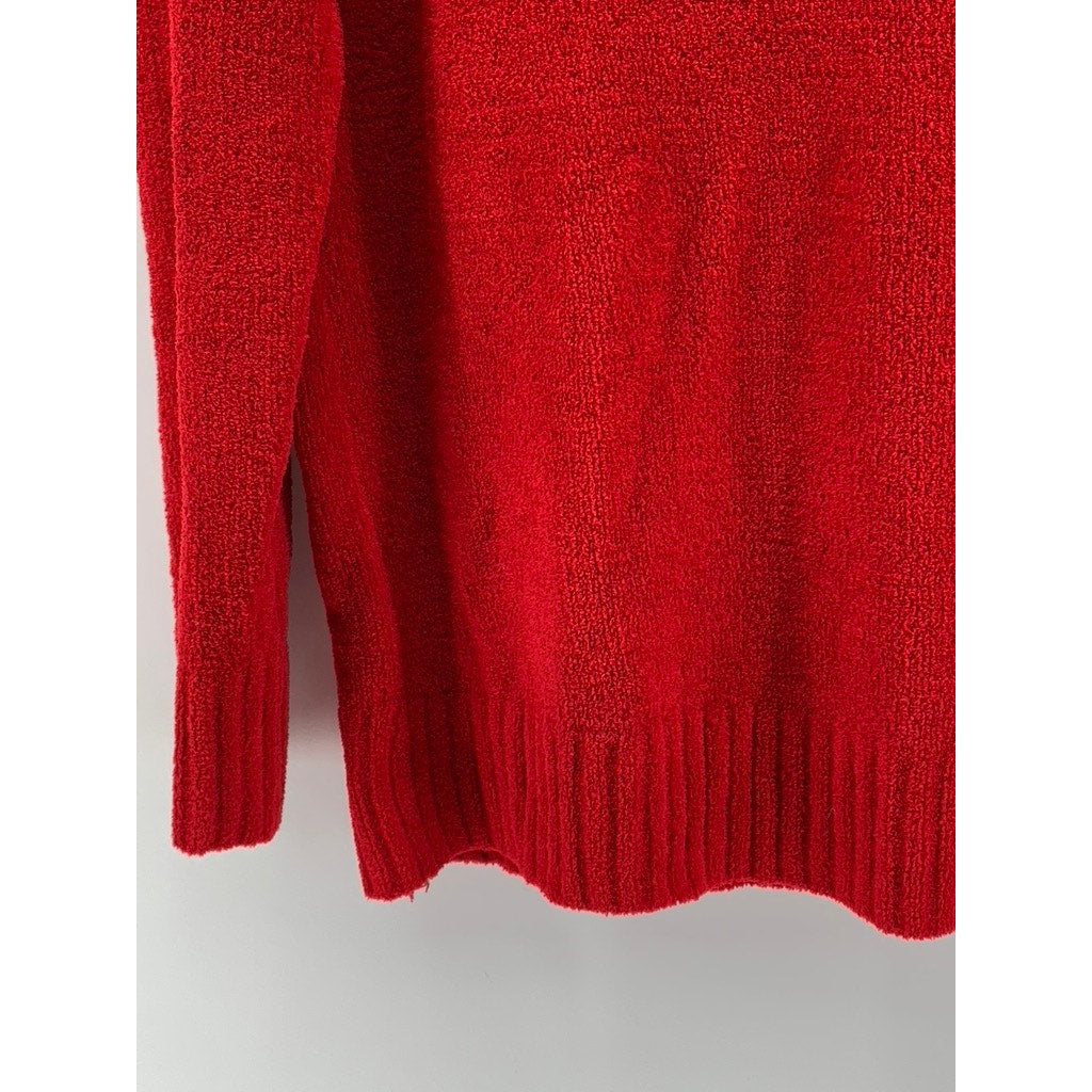 WHITE STAG Women's Red Crewneck Knit Pullover Sweater SZ M