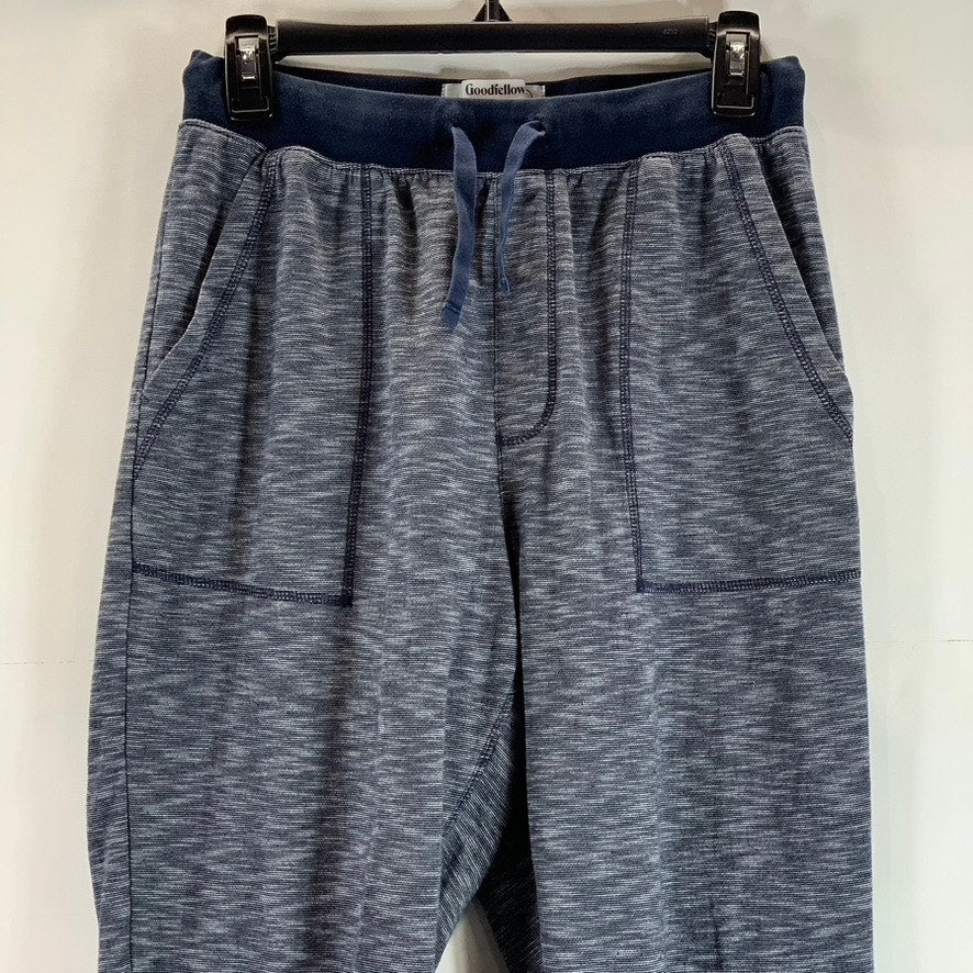 GOODFELLOW & CO. Men's Navy Heathered Drawstring Pull-On Jogger Pants SZ S