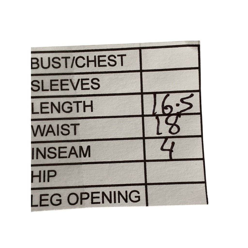 CIDER Women's Gray Solid High-Rise Casual Pleated Shorts SZ 0XL(12/14)