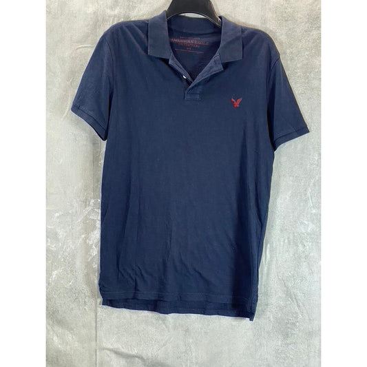 AMERICAN EAGLE OUTFITTERS Men's Navy Slim-Fit Short Sleeve Polo Shirt SZ M
