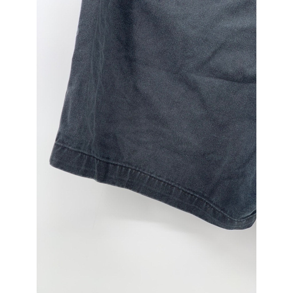 OBEY Men's Washed Black Casual Pull-On Elastic Waist Chino Shorts SZ S