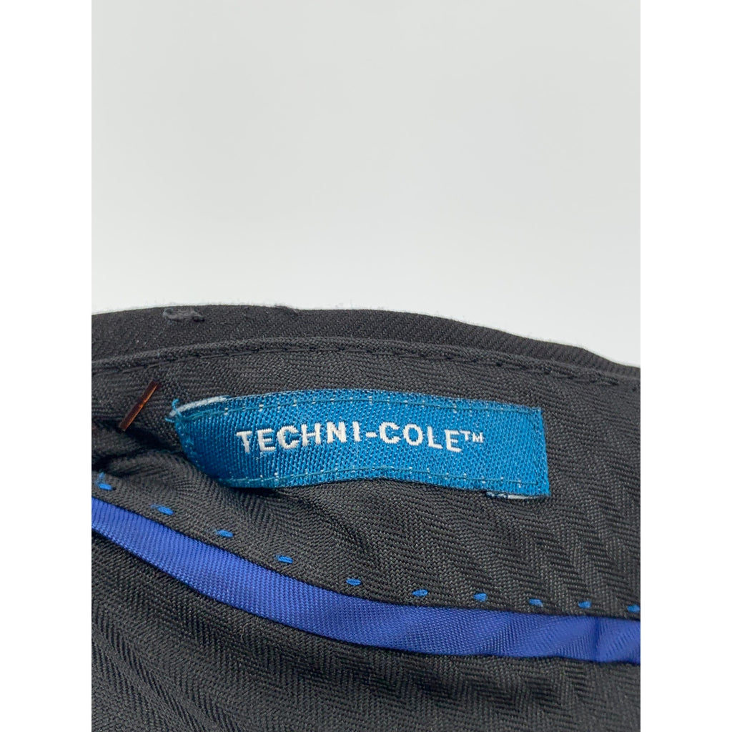 REACTION KENNETH COLE Men's Black Straight-Leg Regular Flat Front Pant SZ 40X32