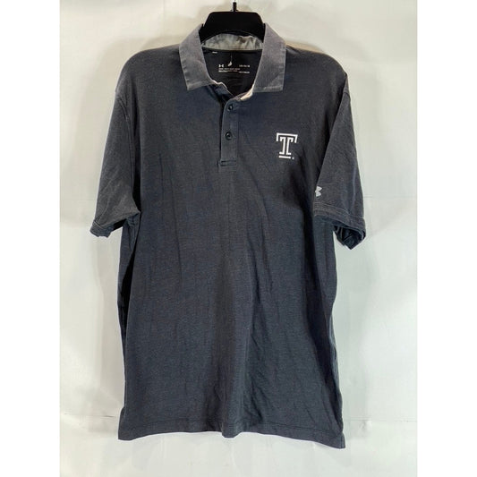 UNDER ARMOUR Men's Dark Gray Heatgear Loose Short Sleeve Polo Shirt SZ L