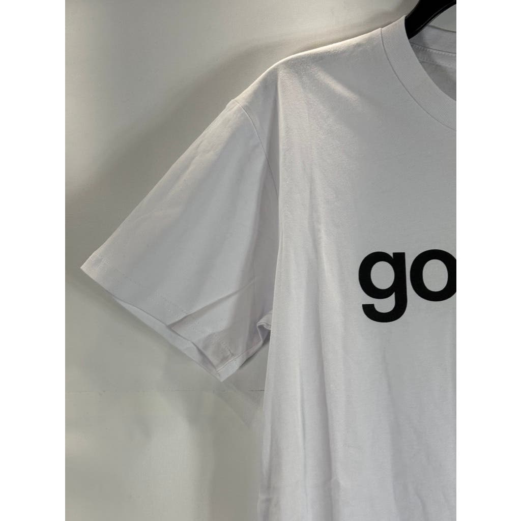 GOTHAM Men's White "Gotham" Logo Short Sleeve Crew Neck T Shirt SZ S