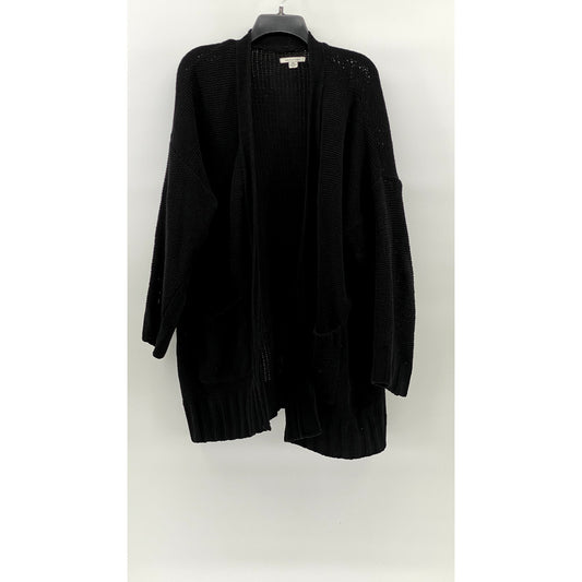 AMERICAN EAGLE Women's Black Knit Open-Front Long Sleeve Cardigan SZ XS/S