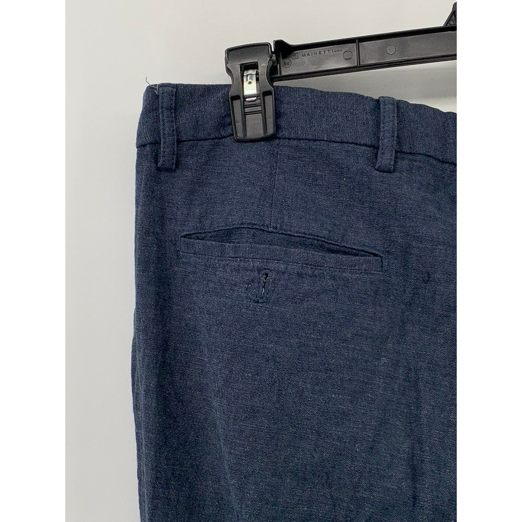OLD NAVY Men's Navy Linen-Blend Slim-Fit Pant SZ 34X34