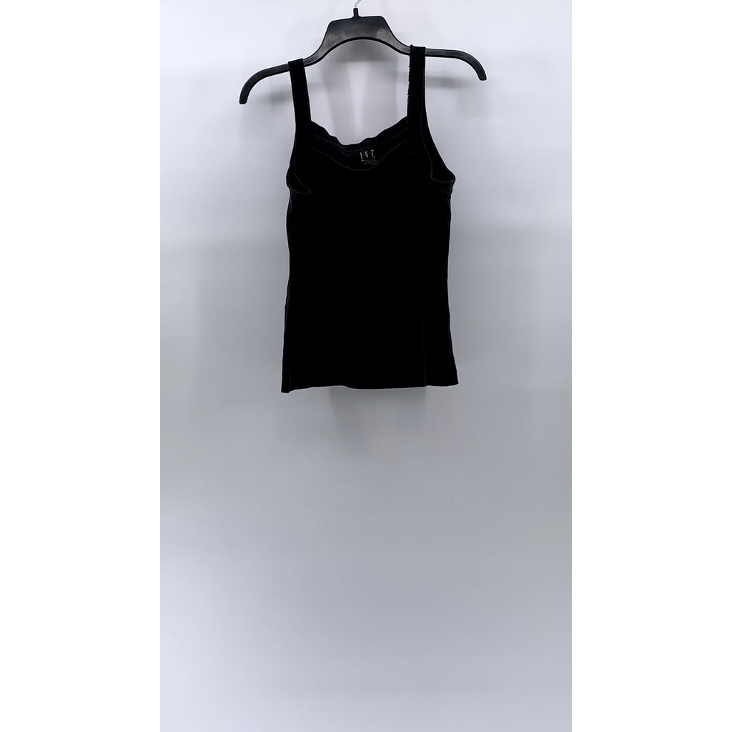 INC INTERNATIONAL CONCEPTS Women’s Black Knit Square-Neck Tank Top SZ XL