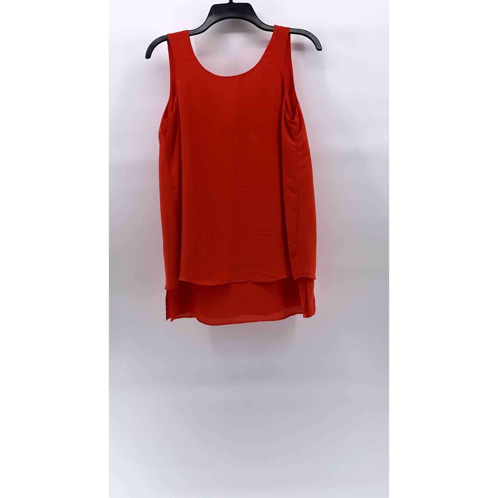 ROSE & OLIVE Women's Red Scoop-Neck Sleeveless Hi-Low Tank Top SZ S