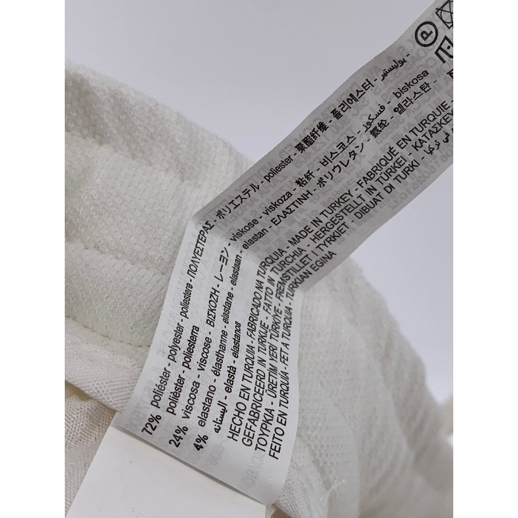 ZARA Men's White Cuffed Drawstring Shorts SZ M