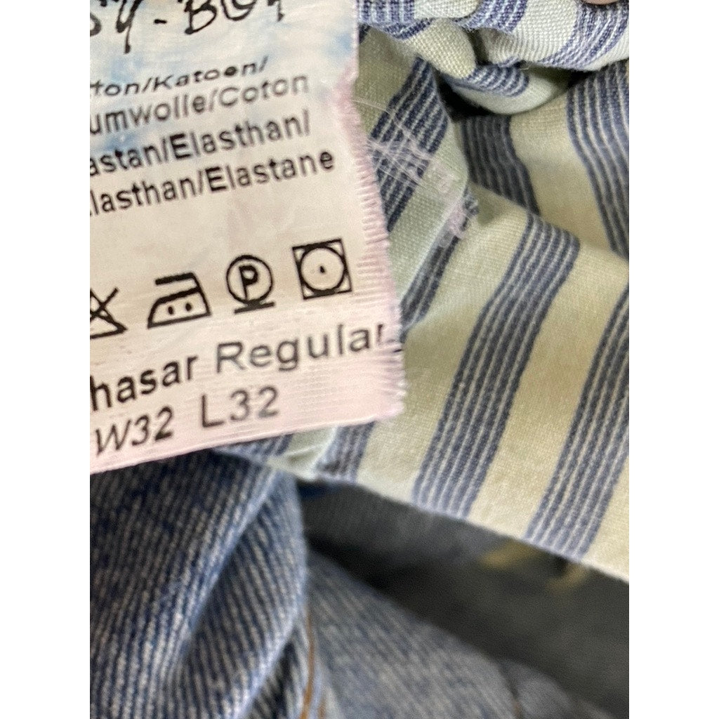 SISSY BOY Men's Dark Blue Denim Balthasar Regular-Fit Straight-Leg Jean SZ 32x32