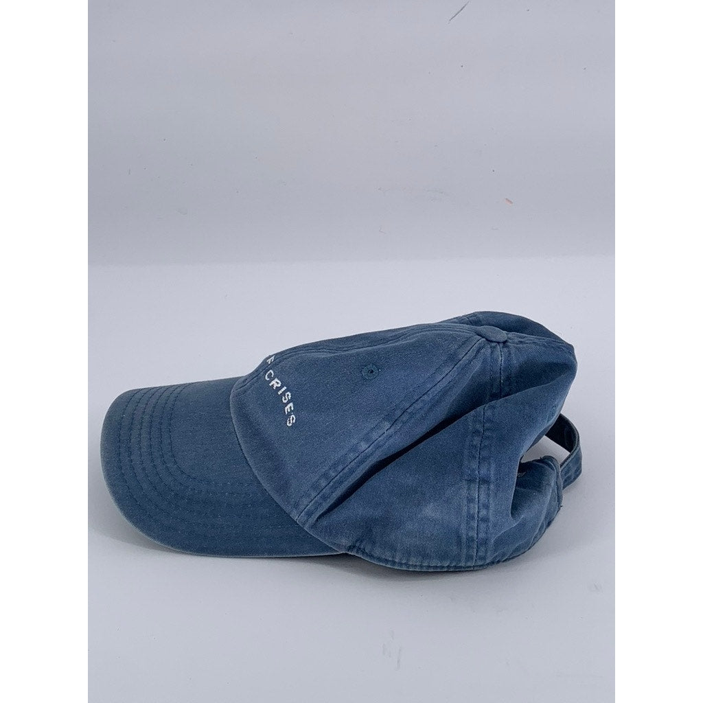 AMERICAN NEEDLE INC. Unisex Adult Blue Denim Sea Of Crises Adjustable Hat SZ OS