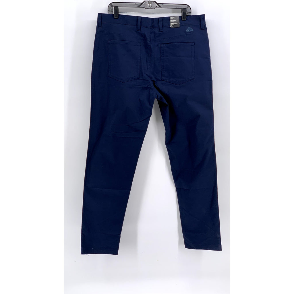 ADIDAS Men's Navy Solid Regular-Fit Tapered Leg Golf Pants SZ 36X32