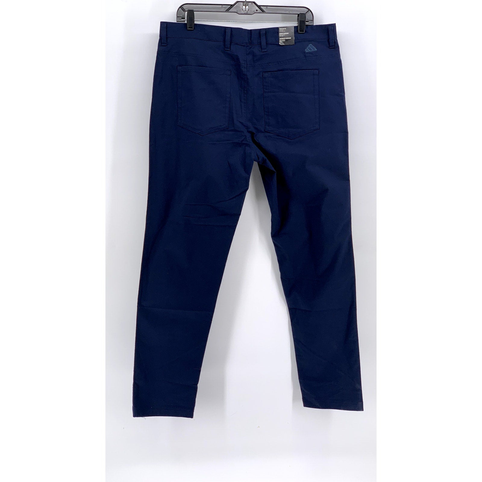 ADIDAS Men's Navy Solid Regular-Fit Tapered Leg Golf Pants SZ 36X32
