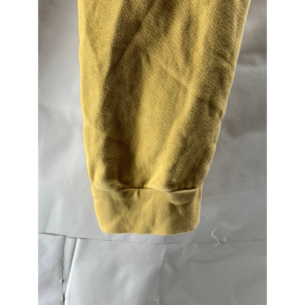 MATE Women's Mustard Yellow Drawstring Waist Pull-On Casual Sweatpants SZ S