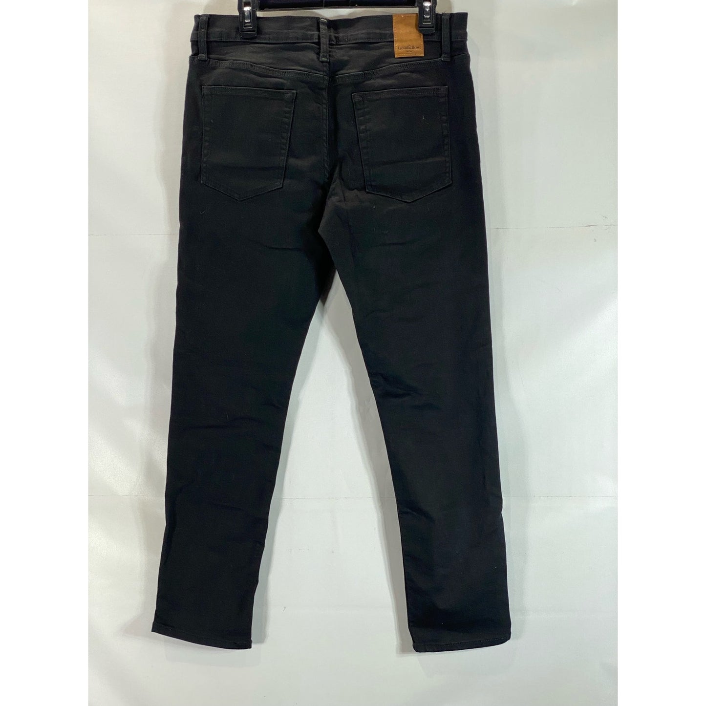 GOODFELLOW & CO Men's Solid Black Total Flex Skinny-Fit Denim Jeans SZ 34X30