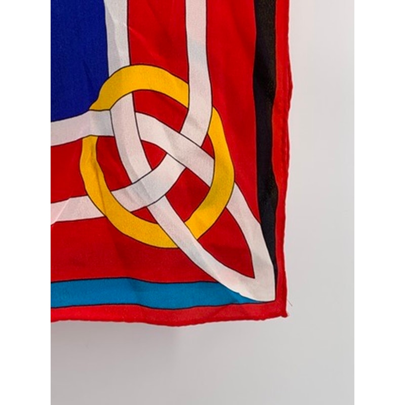 GINNIE JOHANSEN Women's Multicolor Geometric Silk Scarf
