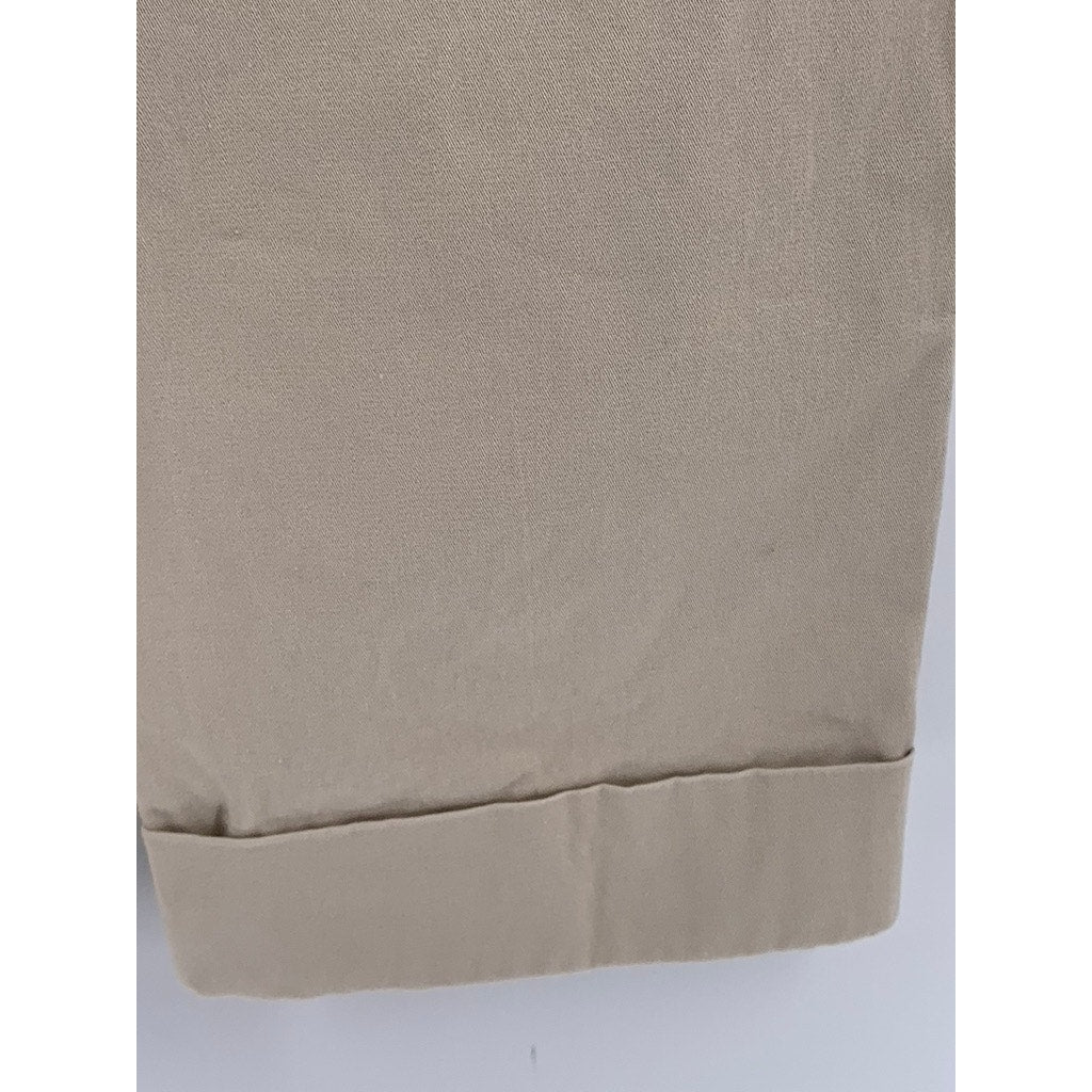 WHITE HOUSE BLACK MARKET Women's Tan Cropped Pants SZ 10