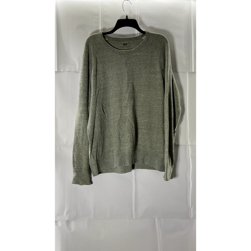 UNIQLO Women's Grey Heather Crewneck Long Sleeve Pullover Sweatshirt SZ XL