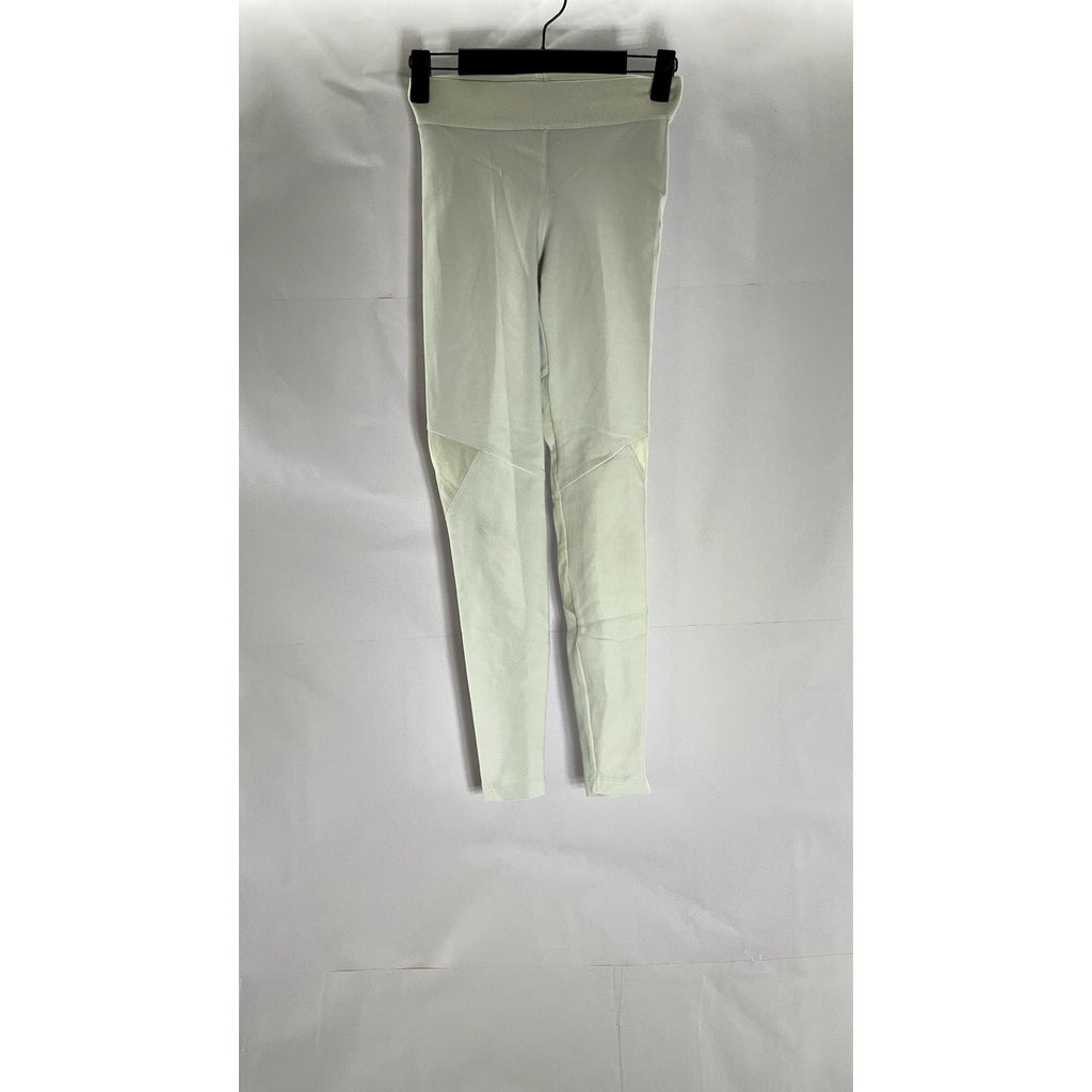 HEROINE SPORT Women's White Elastic Waist Pull-On Tracking Leggings SZ XS