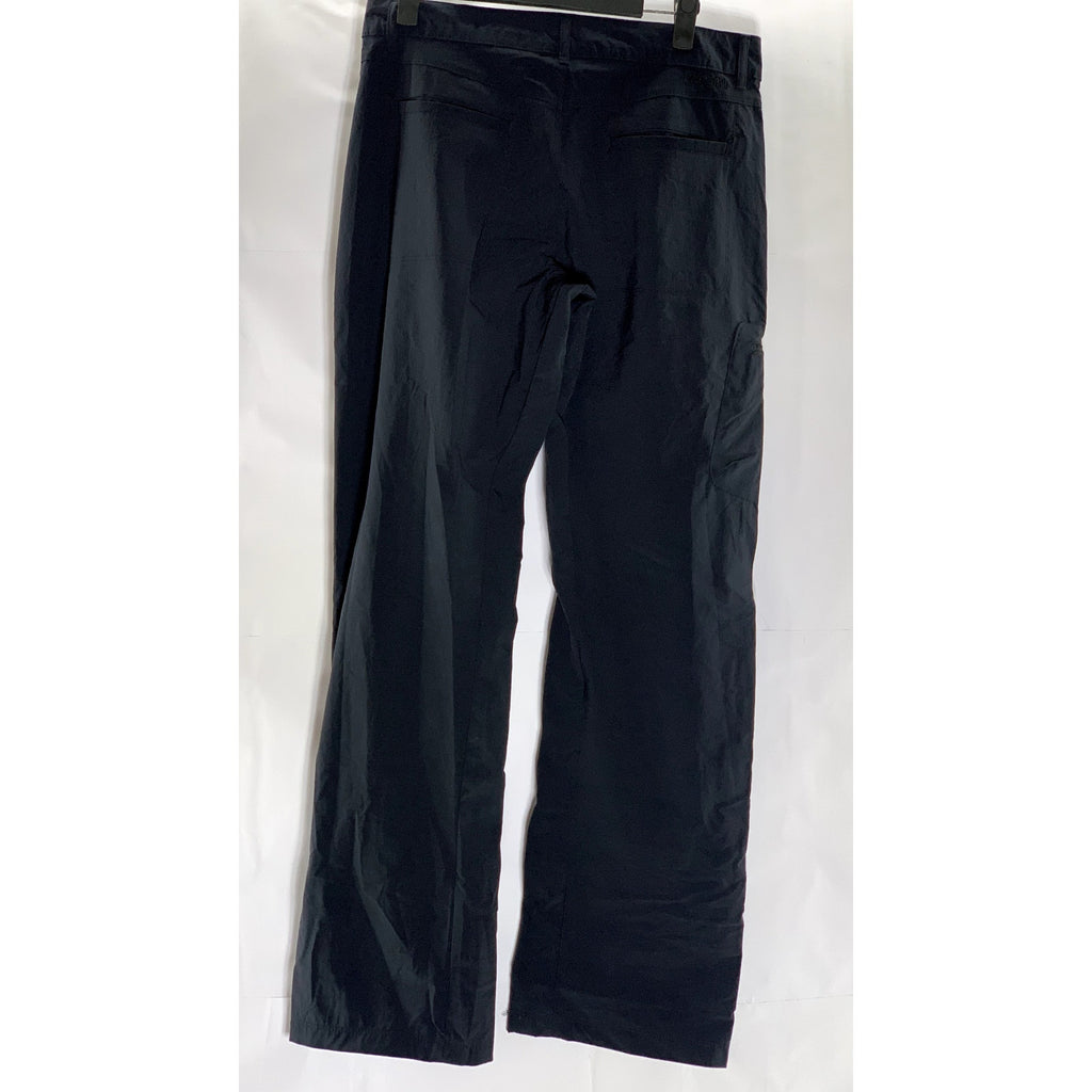 PACIFIC TRAIL Women's Solid Black Roll-Tab Hem Outdoor Lightweight Pant SZ M