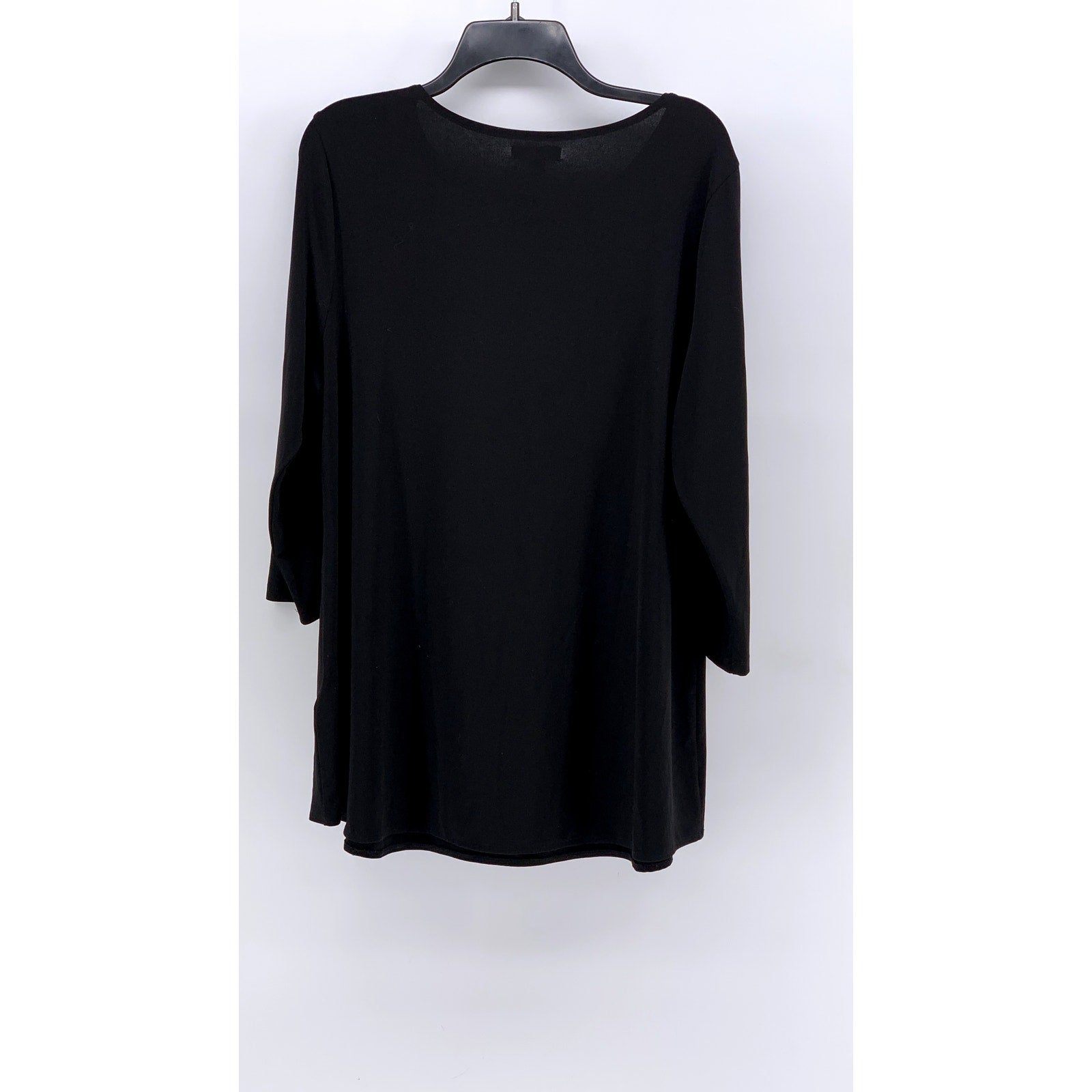 ALFANI Women's Black Cutout Long Sleeve Top SZ XL