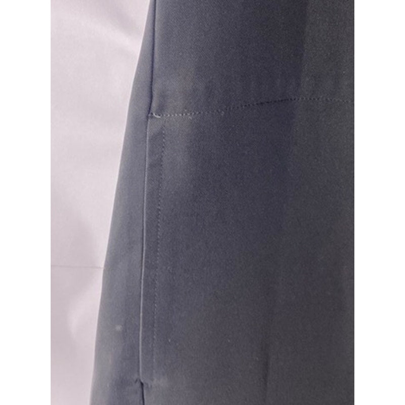 CALVIN KLEIN Women's Black Faux Leather Trim V-Neck Shift Round-Hem Dress SZ 6